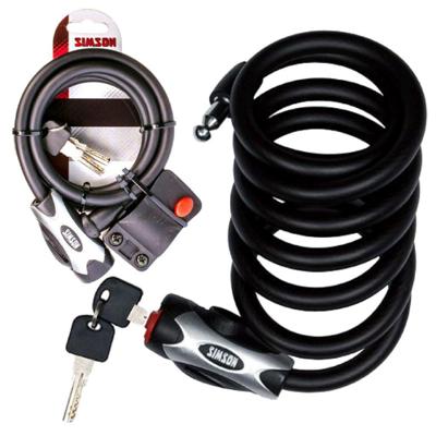 Simson kabelslot regular xl - 10x150cm - zwart - geen art - fiets
