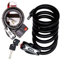 Simson kabelslot regular xl - 10x150cm - zwart - geen art - fiets - thumbnail