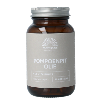 Mattisson HealthStyle Pompoenpitolie 1000mg Capsules Mattisson HealthStyle Pompoenpitolie 1000mg Capsules