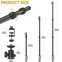 VIJIM LS03 Extra hoog uitschuifbaar statief met tafelklem - thumbnail