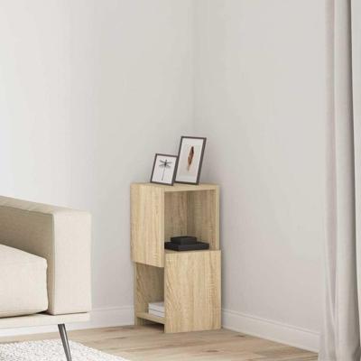 Hoekkast Wit 25,5x25x55cm Bewerkt hout Hoekkast Wit 25,5x25x55cm Bewerkt hout