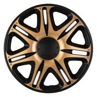 4-Delige J-Tec Wieldoppenset Nascar 15-inch zwart/goud - thumbnail