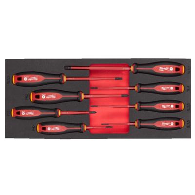 Milwaukee TOOLGUARD™ Foam inlay Tri-Lobe VDE schroevendraaierset Sleuf/Philips 8-delig - 4932493249