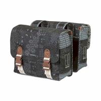 BASIL Dubbele fietstas bohème carry all - 35 liter - zwart - thumbnail
