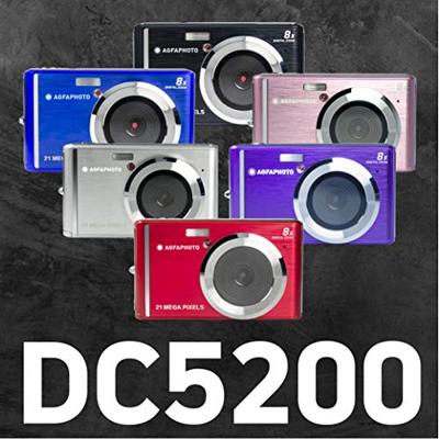 AgfaPhoto DC5200 Digitale camera 21 Mpix Zoom optisch: 0 x Zwart, Zilver Geïntegreerde accu, Met ingebouwde flitser - thumbnail