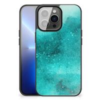 Kleurrijke Telefoonhoesje iPhone 13 Pro Max Painting Blue - thumbnail