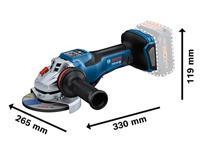 Bosch Blauw GWS 18V-15 PSC Accu Haakse slijper | BITURBO | 125 mm | 2 x 8,0 Ah ProCORE accu + snellader | In L-Boxx - 06019H6B01 - thumbnail