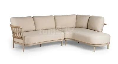 Tierra Outdoor Loungeset Fresca Organic Champagne Left Tierra Outdoor Loungeset Fresca Organic Champagne Left