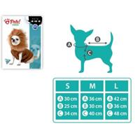 Kostuum voor honden Maat S Leeuw - thumbnail