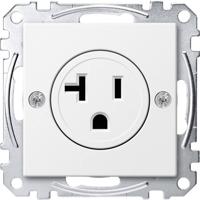 Merten MEG2156-0419 Wandcontactdoos System M Polar-wit 1 stuk(s) - thumbnail