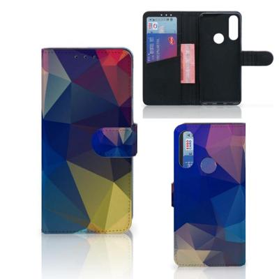 Alcatel 1S 2020 | Book Case | Polygon Dark