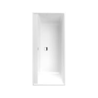 Villeroy & Boch Collaro ligbad met 2 ligzijdes 160x75cm wit alpine/chroom acryl - thumbnail