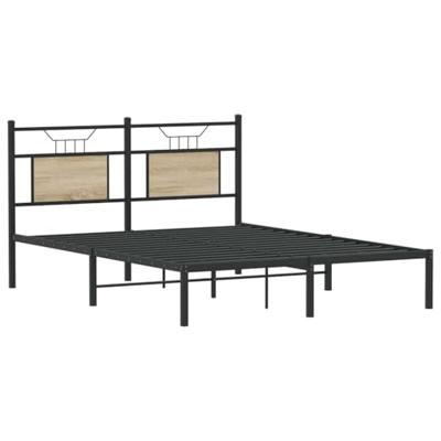 Bedframe zonder matras hout sonoma eikenkleurig 140x190 cm
