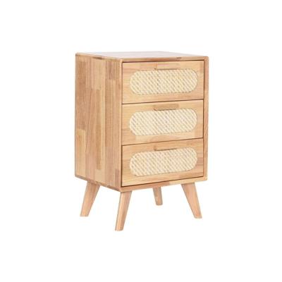 Ladekast Home ESPRIT Natuurlijk Metaal Rubberwood 40 x 30 x 63 cm
