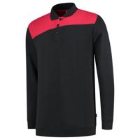 Tricorp polosweater - Bicolor Naden - 302004 - zwart/rood - maat S - thumbnail