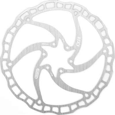 Elvedes rotor lx18 180mm 112g 6 gaats+boutjes zilver 2021067