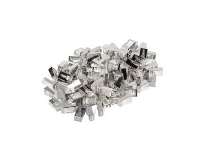 Lanberg PLS-5000 kabel-connector RJ-45 Roestvrijstaal, Transparant