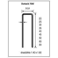 Dutack 10.8mm nieten | 45mm | 10.000 stuks - 5056043 - thumbnail