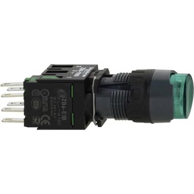 Schneider Electric XB6AE3B1B XB6AE3B1B Verlichte druktoets 250 V 3 A Moment (l x b x h) 57 x 18 x 18 mm IP65 1 stuk(s)