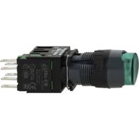Schneider Electric XB6AE3B1B XB6AE3B1B Verlichte druktoets 250 V 3 A Moment (l x b x h) 57 x 18 x 18 mm IP65 1 stuk(s) - thumbnail