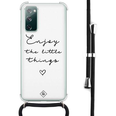 Samsung Galaxy S20 FE hoesje met koord - Enjoy life