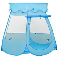 VidaXL Kinderspeeltent met 250 ballen 102x102x82 cm blauw - thumbnail
