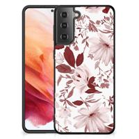 Kleurrijke Telefoonhoesje Samsung Galaxy S21 Watercolor Flowers - thumbnail