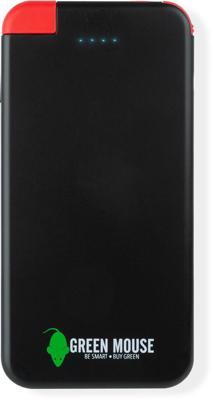 Greenmouse Mini powerbank, 5.000 mAh, zwart
