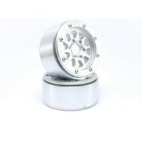 Metsafil 1:10 Crawler Velgen Gear Zilver 1 paar - thumbnail