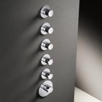 Hotbath Mate Afbouwdeel High Flow 5 Stopkranen Rond Chroom - thumbnail