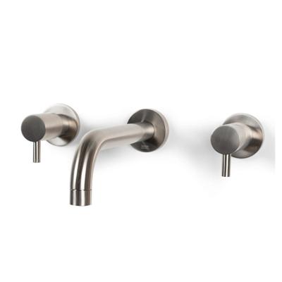 Wastafelmengkraan Inbouw Bongio Squadra 22 cm Uitloop 2 Hendels RVS Bongio