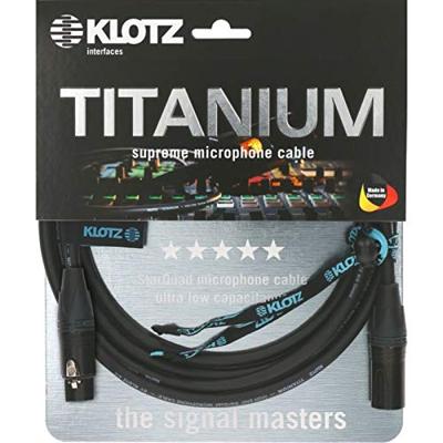 Klotz TI-M1000 Titanium Starquad XLR-kabel 10 meter Klotz TI-M1000 Titanium Starquad XLR-kabel 10 meter