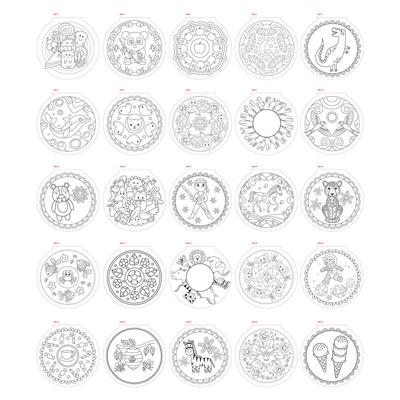 Creative Craft Group Mandala kleurboek, 25 kleurplaten