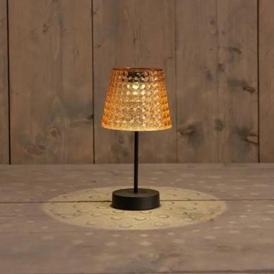 Anna's Collection Solar tafellamp amber, IP65 waterdicht, met bewegingssensor