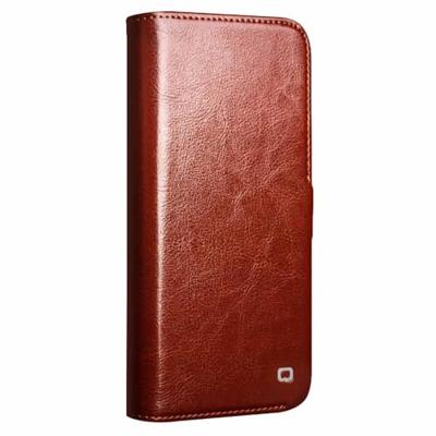 Qialino iPhone 16 Pro Max hoesje - Leren bookcase - Bruin Qialino iPhone 16 Pro Max hoesje - Leren bookcase - Bruin