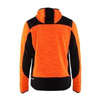 Blåkläder Gebreid vest met softshell 49302117 | High-vis Oranje/Zwart | Maat 4XL - 7330509446287 - thumbnail