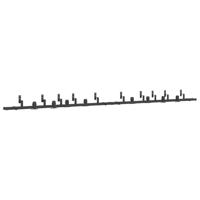 Doos met onderdelen voor schuifdeur 400 cm staal zwart - thumbnail