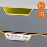 Durable VARICOLOR® 4 760427 Ladebox Grijs DIN A4, DIN C4, Folio, Letter Aantal lades: 4 - thumbnail