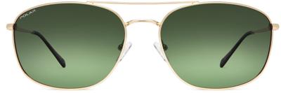 Polar zonnebril Aviator 673 gepolariseerd Cat. 4 groen/goud Polar zonnebril Aviator 673 gepolariseerd Cat. 4 groen/goud