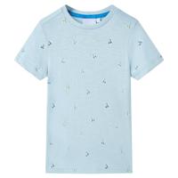 Kindershirt 104 lichtblauw - thumbnail