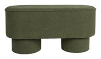 ZILT Bankje 'Lonetta' Bouclé, kleur Groen - thumbnail