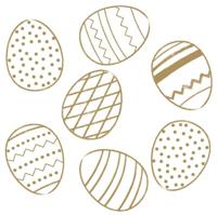 Duni servetten golden eggs 3-laags 33x33cm - thumbnail