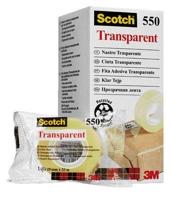 Plakband scotch 550 19mmx33m transparant | 8 stuks - thumbnail