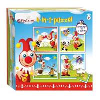 Bambolino Toys 4in1 puzzel jokie, 16st. - thumbnail