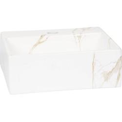 Saqu Basin fontein 33,5x29x11,5cm Carrara
