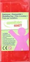 Weible Knet Fantasie Klei Blokvorm 250 Gram Rood - thumbnail