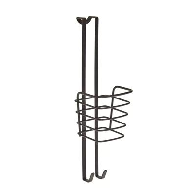 Metaltex haardrogerhouder 11x12x37 cm zwart