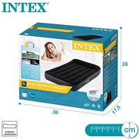 Intex 66552NP 2-Persoons Opblaasbare Bank-Bed 203x224x66 cm Antraciet - thumbnail