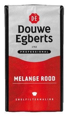 Koffie douwe egberts snelfilter melange rood 500gr Koffie douwe egberts snelfilter melange rood 500gr