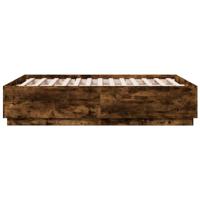 Bedframe met LED-verlichting sonoma eikenkleurig 135x190 cm - thumbnail